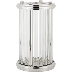 Richmond Windlicht Emeray zilver medium (Silver)