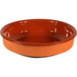 1x Terracotta tapas borden/schalen 28 cm - Snack en tapasschalen