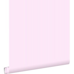 ESTAhome behang strepen roze - 53 cm x 10,05 m - 136442