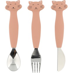 Trixie Trixie Silicone cutlery set 3-pack - Mrs. Cat