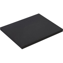 Badplaats Wastafelblad Angela 60 x 48 x 3,5 cm - Zwart Houtnerf - Wastafelblad voor Onderkast
