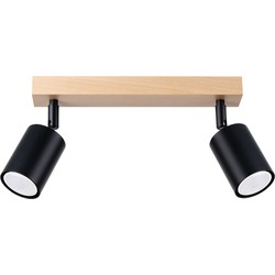 Moderne Plafondlamp Holm Hout -lichts