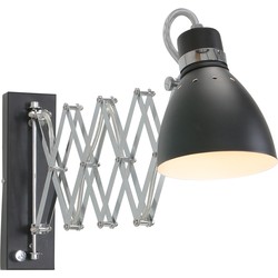 Steinhauer wandlamp Spring - zwart - metaal - 6290ZW