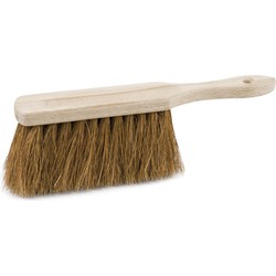 Sorex Houten stoffer - 28 cm - met kokosvezel - binnen en buiten - Stoffer en blik