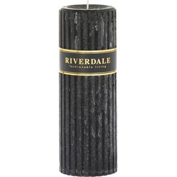 Riverdale Kaars Venetian zwart 7x20cm