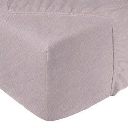 DoubleDry Hoeslaken Jersey 100% Katoen - Eenpersoons 90x200 cm - Zacht & Huidvriendelijk - Rondom Elastiek - Licht Lila