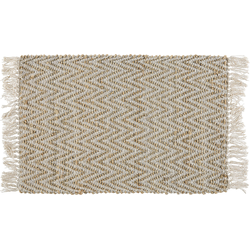 Beliani AFRIN - Laagpolig-Beige-Katoen, Jute