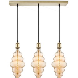 Home sweet home hanglamp Vintage brons 3L Beam Cloud - amber