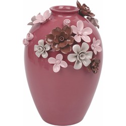 House of Nature Vaas Flowers rood 15cm