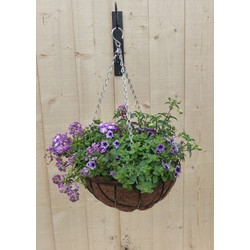 Hanging basket zomerbloeiers paars/blauw h25 cm - Warentuin Natuurlijk