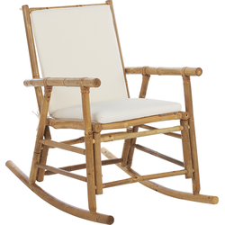 Beliani FRIGOLE - Fauteuil-Lichte houtkleur-Bamboehout