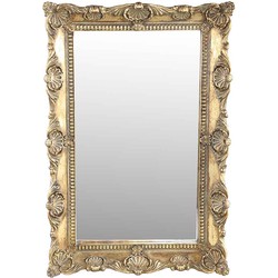 PTMD Matteo Rechthoekige Spiegel - 40 x 7 x 60 cm - Antiek - Goud