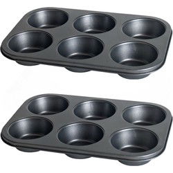 Gerimport Bakblik - 2x - muffens en cupcakes - 31 x 21 cm - Bakvorm - Muffinvormen / cupcakevormen