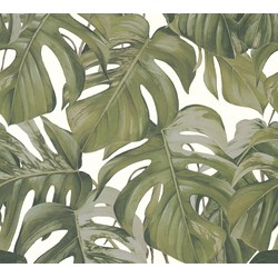 Michalsky Living behang figuratief motief groen, wit en grijs - 53 cm x 10,05 m - AS-365192