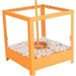 Table Burner - Square - Orange - 20x20x20,5cm