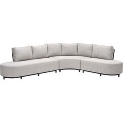 Monte Carlo Loungeset - 3- dlg - links carbon black - sand