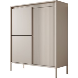 Meubella Dressoir Saran - Beige - Hoog - 104 cm