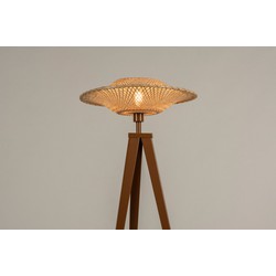 Lumidora Vloerlamp 31212 - E27 - Bruin - Naturel - Metaal - ⌀ 52.5 cm