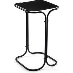 Bijzettafel met rechthoekig metalen blad H52 cm - ELI