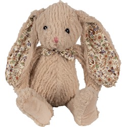 Clayre & Eef Knuffel Konijn 15x20x24 cm Bruin Pluche