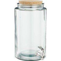 Mica Decorations Limonadetap - 6 liter - Gerecycled glas - Transparant