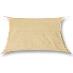hanSe® Schaduwdoek Rechthoek Waterafstotend 2,5x3 m Zonnedoek Zand