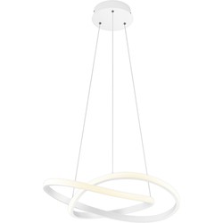 Moderne Hanglamp  Course - Metaal - Wit