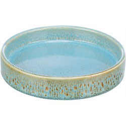 TRIXIE VOERBAK / DRINKBAK KERAMIEK BLAUW 15X15 CM 250 ML