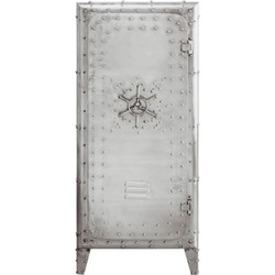 Kabinetkast Locker Silver 66x152cm