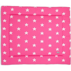 Baby's Only Gebreid boxkleed Star - Parklegger - Speelkleed - Fuchsia/Wit - 85x100 cm - Extra dik - Tweezijdig te gebruiken