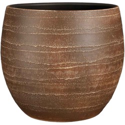 Mica Decorations Alentejo Bloempot - 36x36x32 cm - Terracotta - Bruin