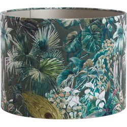 Light&living Kap cilinder 40-40-45 cm XENIA FLORA groen