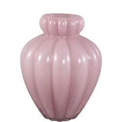 PTMD Vaas Syamer - 16x16x22 cm - Glas - Roze