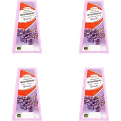 Luchtverfrisser gelbakje lavendel 150 gr - Set van 4