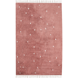 ASTAF - Vloerkleed - Lichtrood - 140 x 200 cm - Katoen