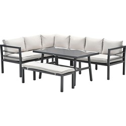 Garden Impressions Blakes lounge dining set 4-delig - desert sand