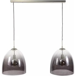 AnLi Style Hanglamp 2xØ40 shaded ovaal glas