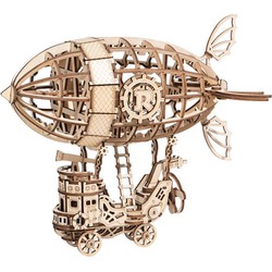 Robotime Airship 18 Cm Hout Naturel 176-delig Bouwpakket