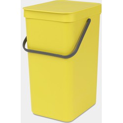 Sort & Go Waste Bin, 16 litre - Yellow