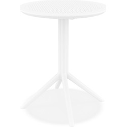 Ronde opvouwbare tafel GIMLI 60 DINING wit