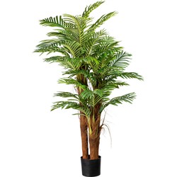 Kopu® Kunstplant Arecapalm 160 cm 3 Stammen - zwarte pot - Nepplant