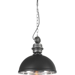 Mexlite hanglamp Gaeve - zwart - metaal - 50 cm - E27 fitting - 2661ZW