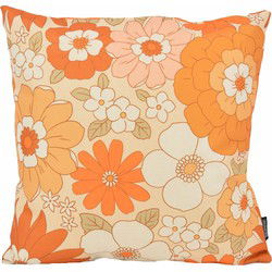 Retro Bloemen #2 | 45 x 45 cm | Kussenhoes | Katoen/Linnen