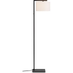 Vloerlamp Boston - Zwart/Wit - 30x32x160cm