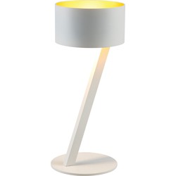 NOMA tafellamp wit/goud G9 excl