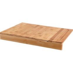 Bambou & Co Snijplank met rand - bamboe hout - 43 x 33 x 5 cm - voor het aanrecht - Snijplanken
