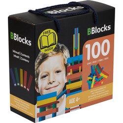 BBlocks BBlocks BBlocks 100 stuks kleur in kartonnen doos