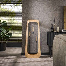 Vloerlamp Bray 3-Lichts Mangohout Naturel - Giga Meubel