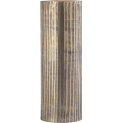 PTMD Kandelaar Jowad - 13x13x37 cm - Aluminium - Goud