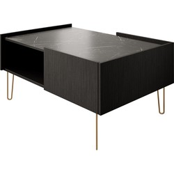 Meubella Salontafel Hacienda - Zwart - 97 cm